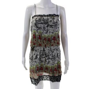 Sin Womens Abstract Print Sleeveless Dress Multicolor Size S
